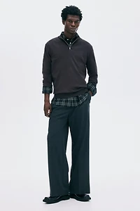 Regular-Fit Half-Zip Sweater