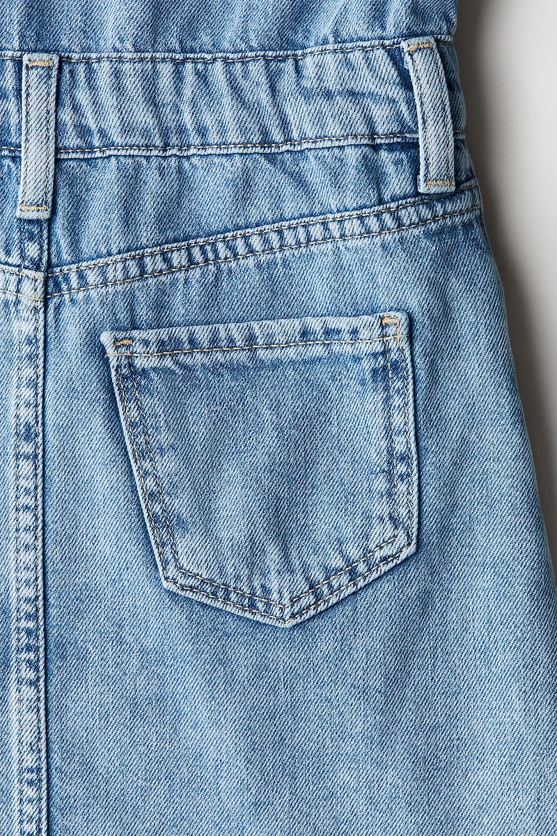 Robe en denim de coton