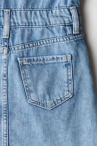 Robe en denim de coton
