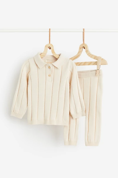 Ensemble 2 pièces en maille de coton