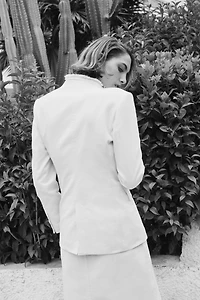 Frayed-Edge Blazer