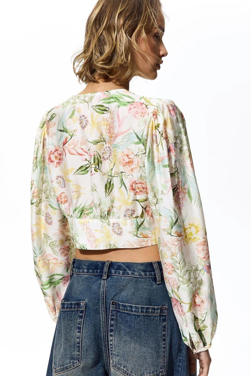 Blouse à encolure en V