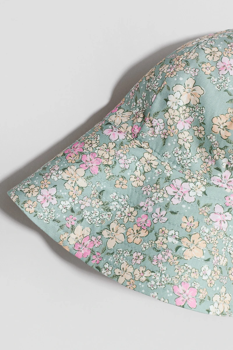 Printed Wide-Brim Sun Hat