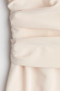 Draped-Panel Jersey Dress