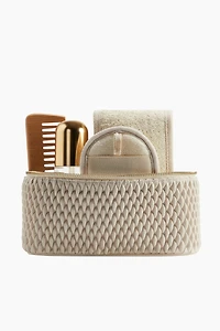 Quilted Boxy Makeup Bag