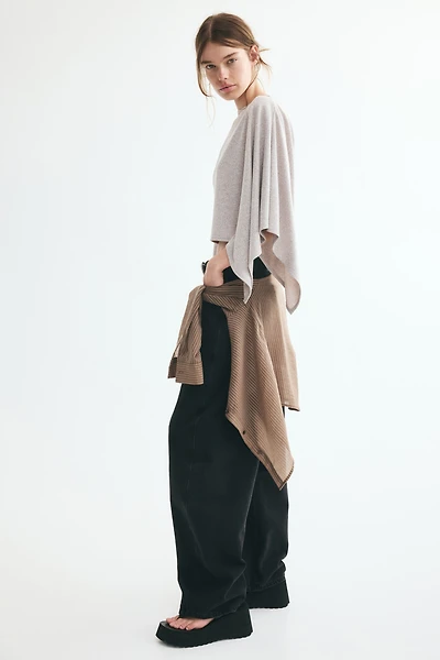 Viscose-Blend Cape