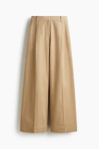 Wide-Leg Corduroy Pants