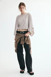 Cape en viscose mélangée