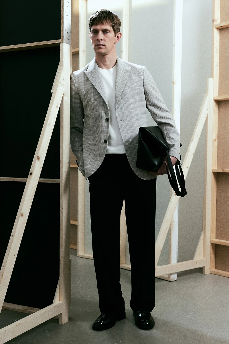 Regular-Fit Single-Breasted Jacket