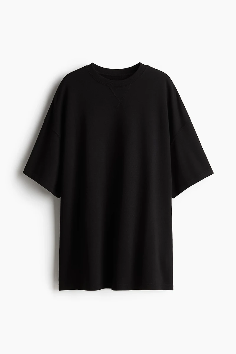 Oversized Short-Sleeved Sweatshirt