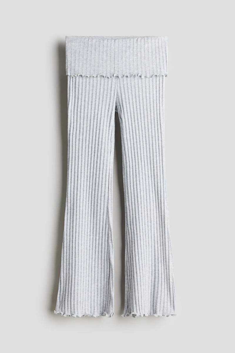 Pantalon évasé en jersey