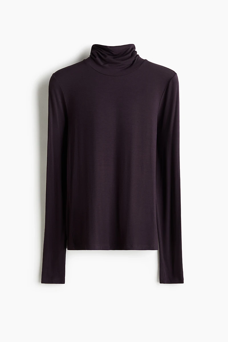 Viscose Turtleneck Top