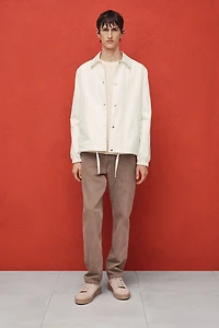 Regular Fit Canvas Coach Jacket