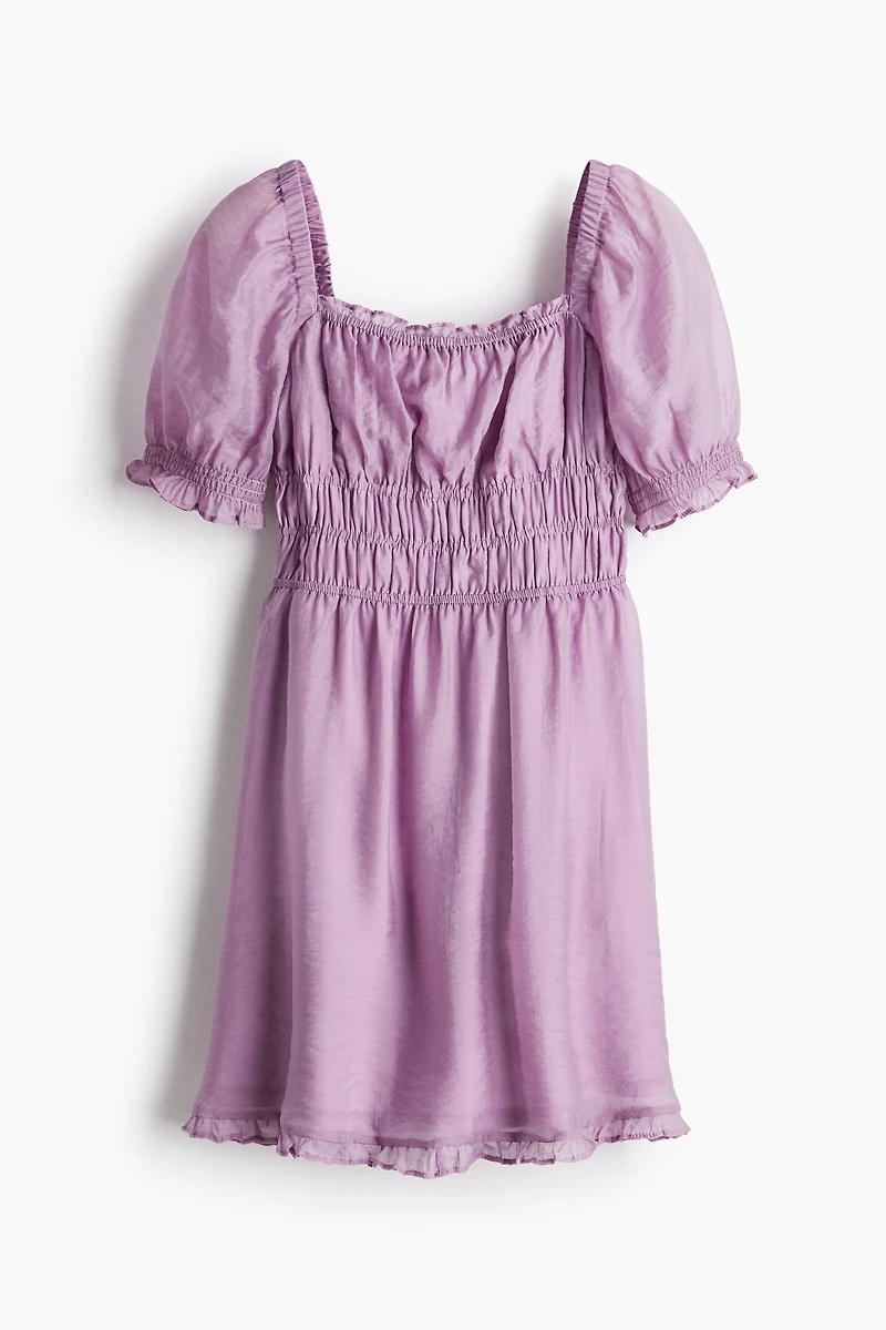 Smocked-Detail Dress