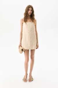 Appliquéd Strappy Dress