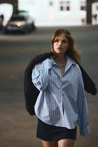 Chemise grande taille en coton