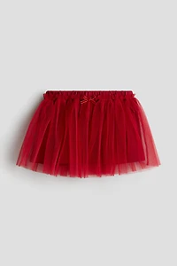 Jupe plissée en tulle