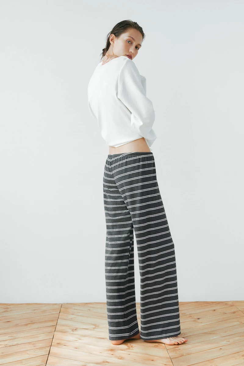 Pantalon en coton mélangé