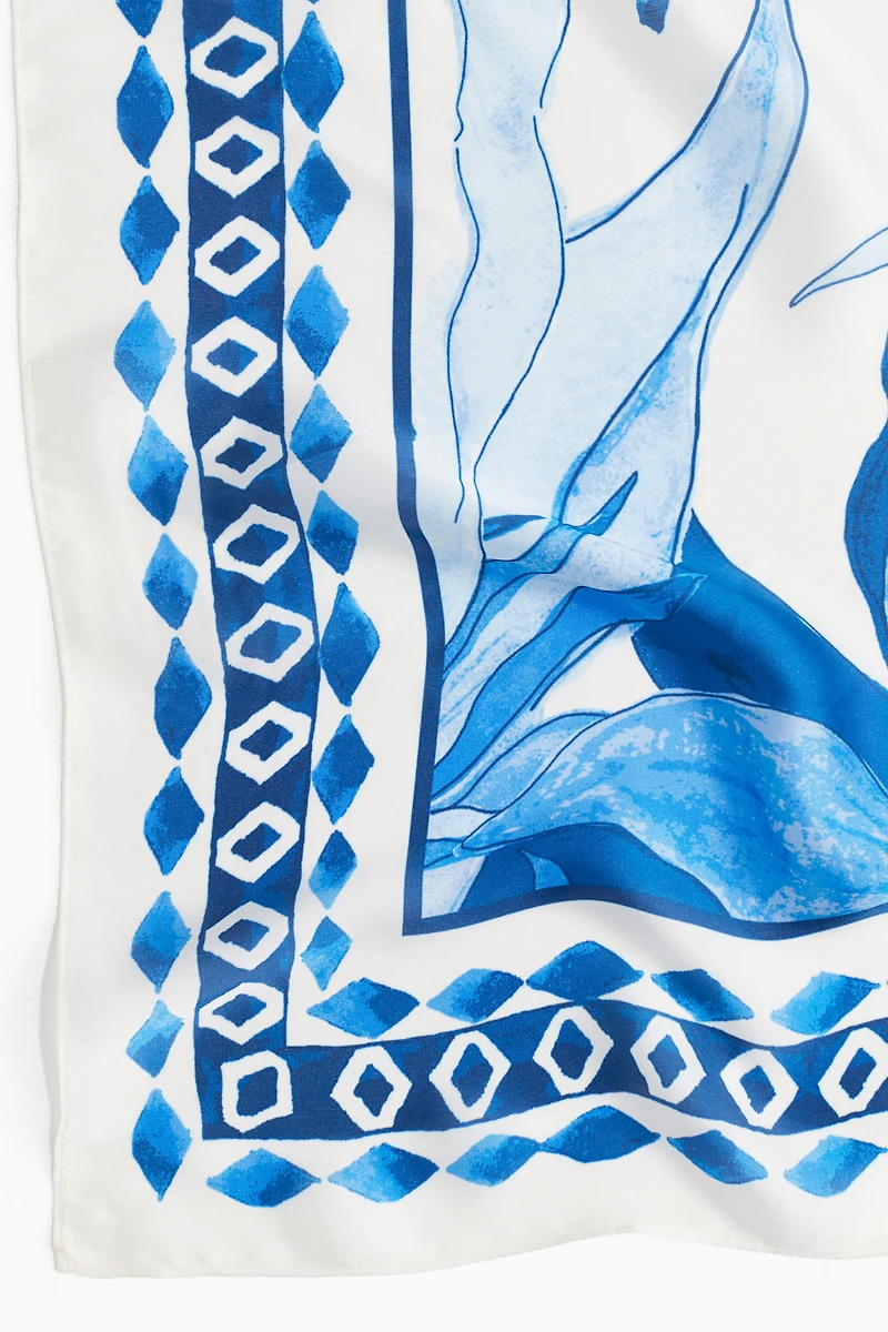 Printed Satin Scarf