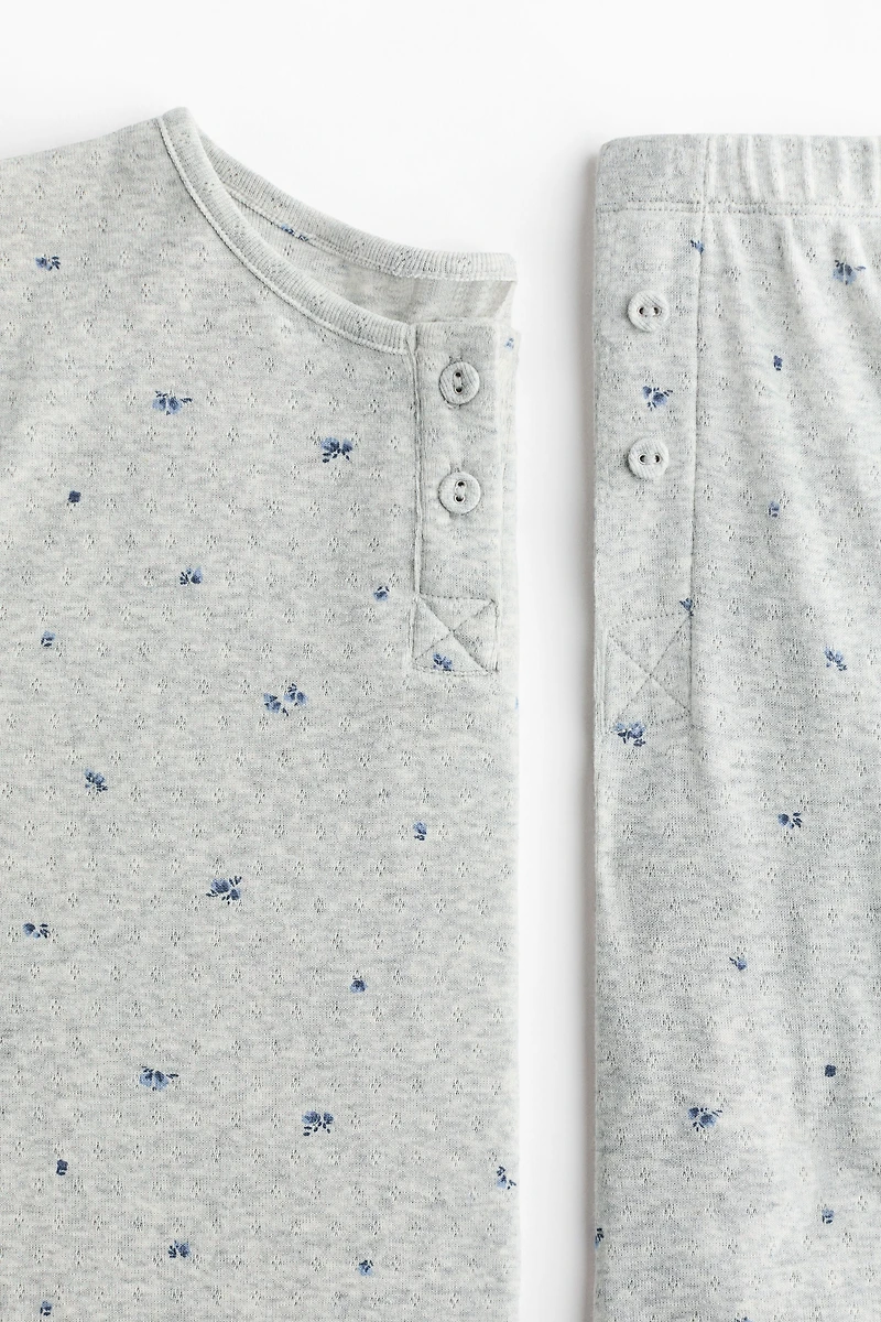 Pyjama en tricot pointelle