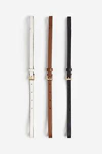 3-pack Narrow Belts