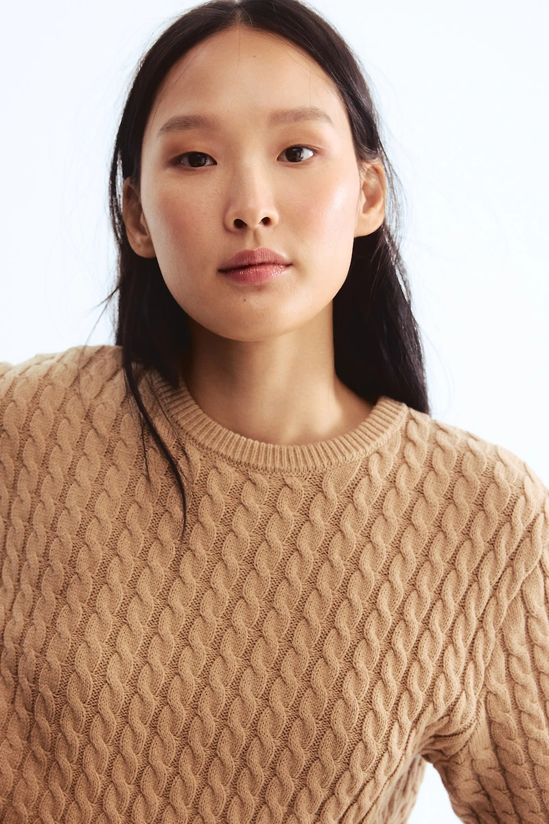 Cable-Knit Sweater