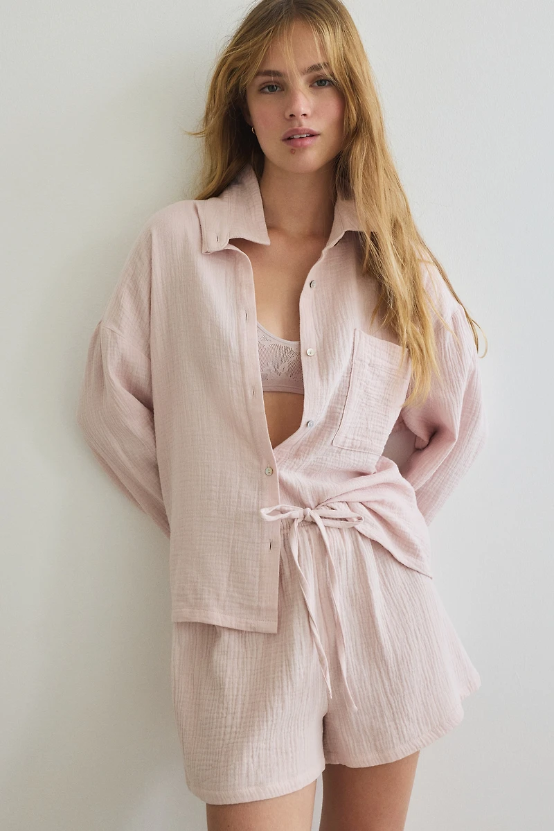 Pajama Shirt and Shorts