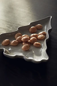 Plat de service en grès cérame