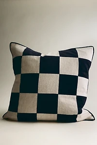 Housse de coussin en lin mélangé