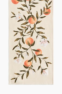 Patterned Linen-Blend Table Runner