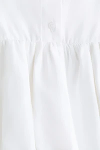 Bubble-Hem Shirt Dress