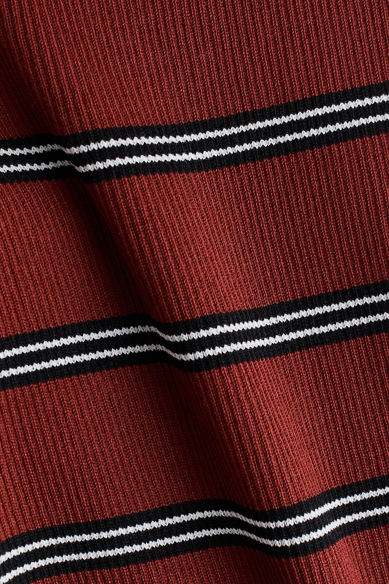 Pantalon en tricot côtelé