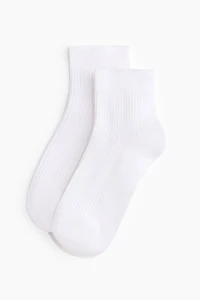 5-Pack Rib-Knit Ankle Socks