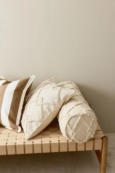 Tufted Cotton Bolster