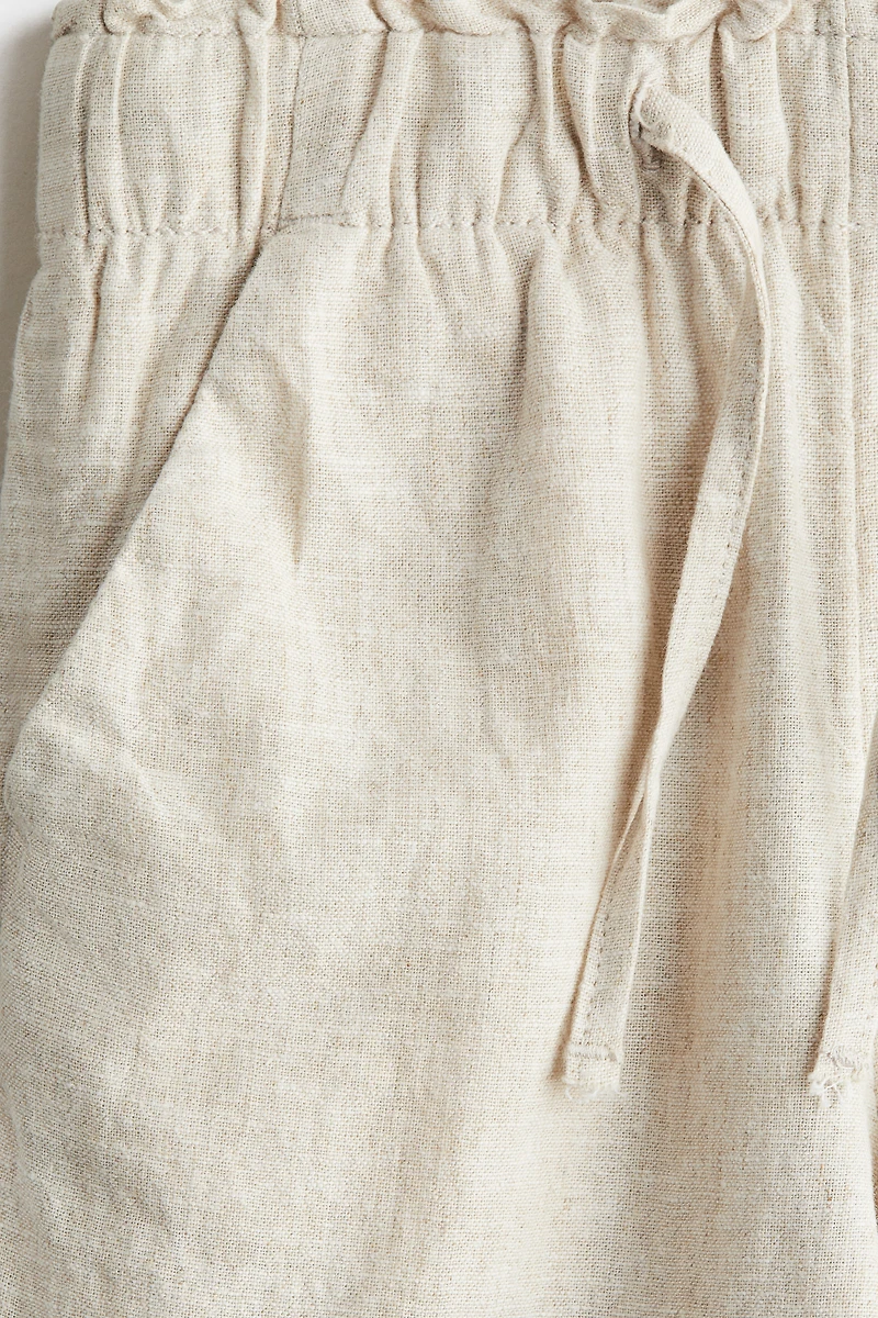 Linen-Blend Pants