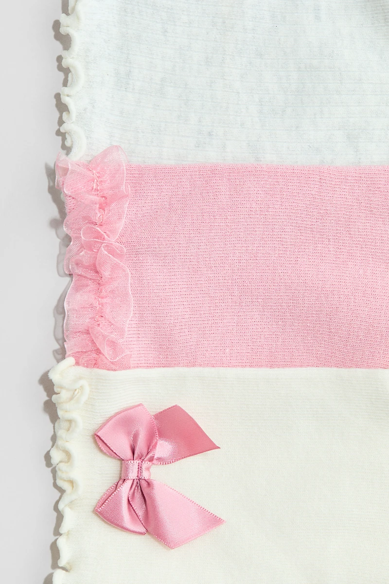 3-Pack Ruffle-Trimmed Socks
