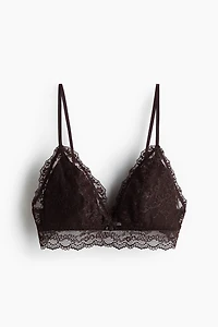 Embroidered Padded Soft-Cup Bra