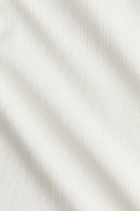 Robe en jersey pointelle