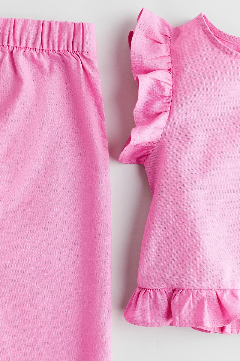 2-Piece Linen-Blend Set