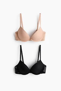 2-pack Microfiber Super Push-up Bras
