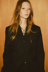 Wool-Blend Dress Pants