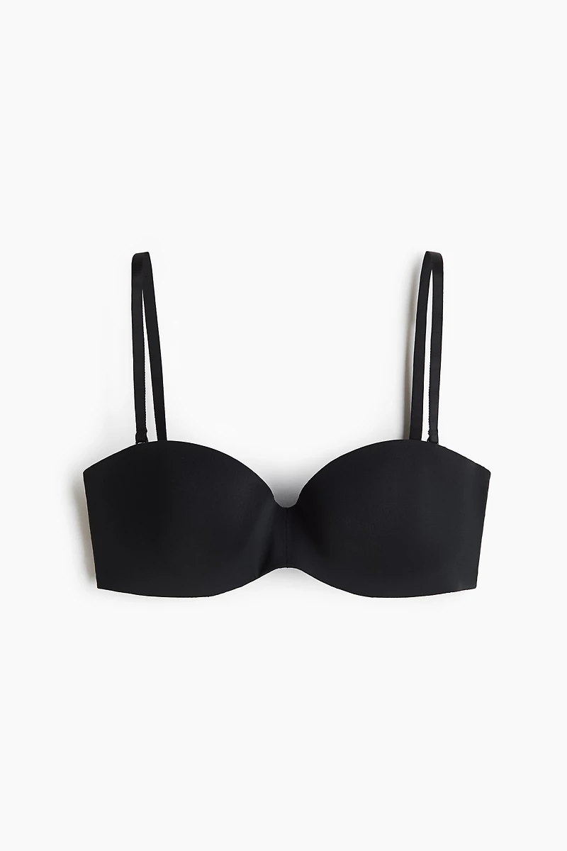 Padded Microfiber Balconette Bra