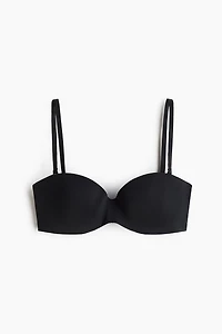 Padded Microfiber Balconette Bra