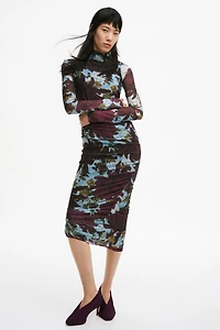 Asymmetric Mesh Dress