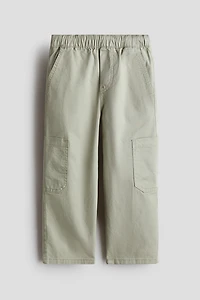Cotton Twill Cargo Joggers