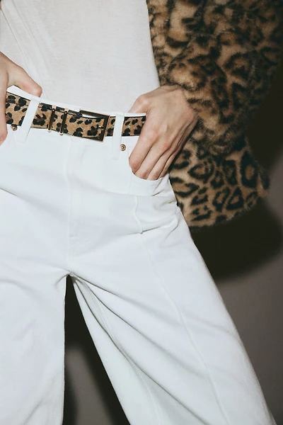 Jean droit taille haute