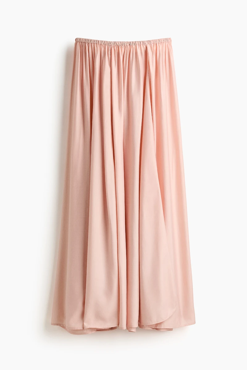 Viscose-Blend Maxi Skirt