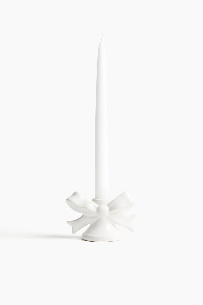 Decorative Stoneware Candleholder