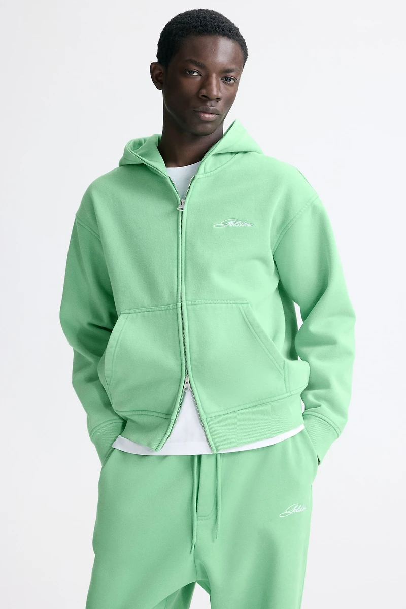 Loose-Fit Boxy Hooded Jacket