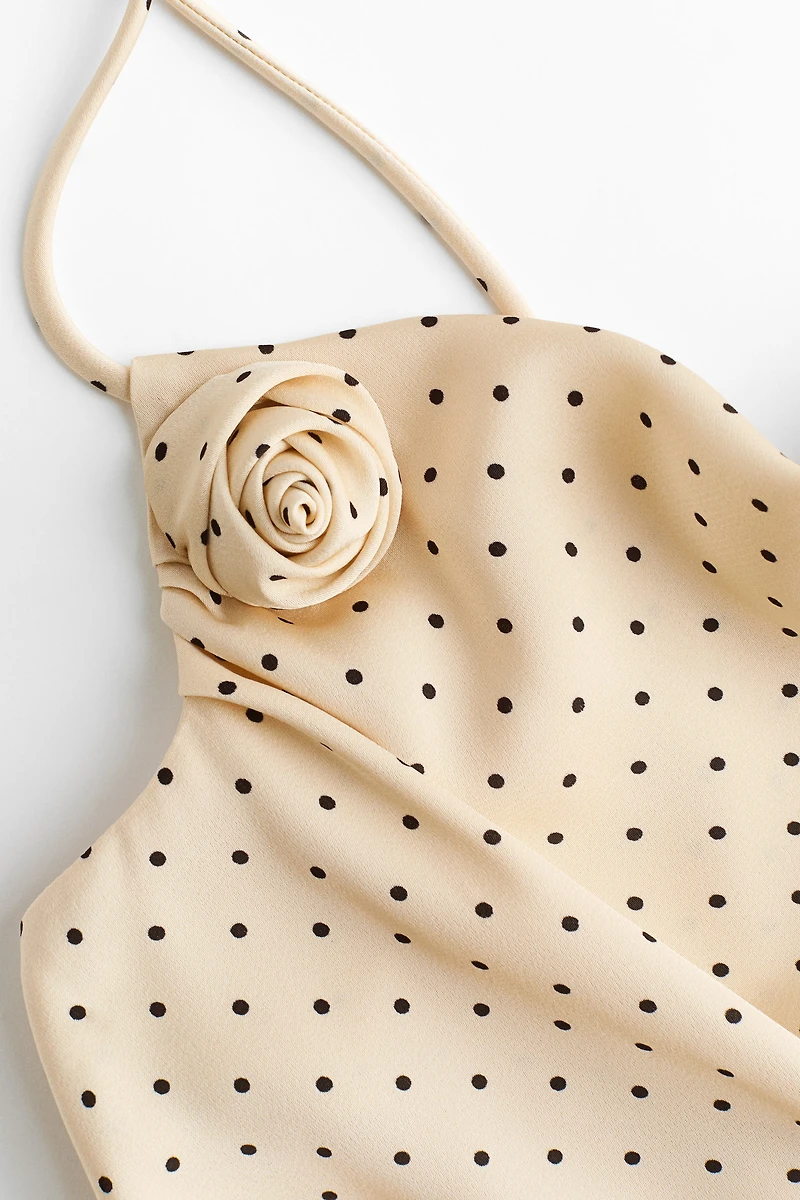 Asymmetric Satin Dress